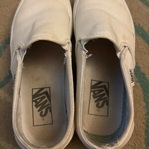 Women’s Well Worn White platform Vans